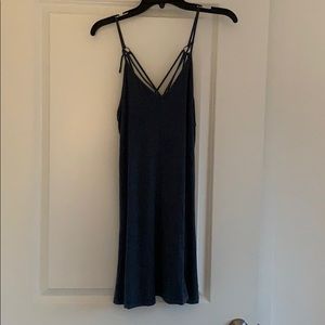 dark turquoise flowy dress